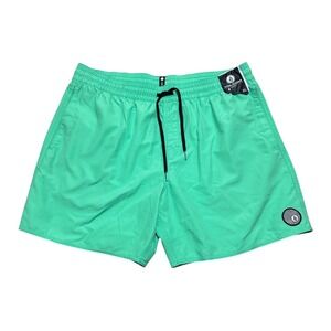Volcom Mens Size XL Lido Solid 16 Swim Trunks Mint Green NWT NEW